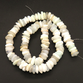 Natural White Opal,Irregular Gasket,White,11*9~9*8mm,Hole:1mm,about 134pcs/strand,about 41g/strand,1 strand/package,15"(38cm),XBGB04645ahjb-L001