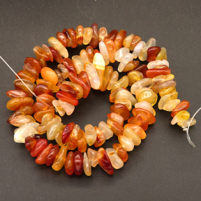 Natural Agate,Irregular Gasket,Dyed,Red,14*9~8.5*7mm,Hole:1mm,about 134pcs/strand,about 61g/strand,1 strand/package,15"(38cm),XBGB04648bhva-L001