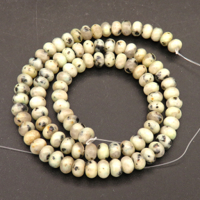 Natural Tianshan Blue Jasper,Abacus Beads,Beige,6*4mm,Hole:1mm,about 95pcs/strand,about 23g/strand,1 strand/package,15"(38cm),XBGB04744ahjb-L001