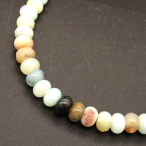 Natural Amazonite,Abacus Beads,Cyan-blue,6*4mm,Hole:1mm,about 95pcs/strand,about 23g/strand,1 strand/package,15"(38cm),XBGB04747ahjb-L001