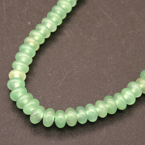 Natural Green Aventurine,Abacus Beads,Light Green,5*3mm,Hole:0.8mm,about 126pcs/strand,about 12g/strand,1 strand/package,15"(38cm),XBGB04750ahjb-L001