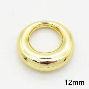 Brass Linking Rings,Ring,Long-lasting plated,Gold,12mm,Hole:6.5mm,about 1.50g/pc,5 pcs/package,XFL01796aahm-G030