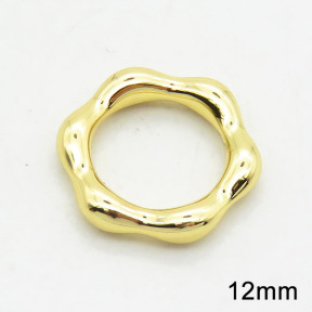 Brass Linking Rings,Ring,Long-lasting plated,Gold,2.5x12mm,Hole:8mm,about 0.90g/pc,5 pcs/package,XFL01798aahm-G030