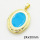 Brass Enamel Locket Pendants,Photo Frame Charms for Necklaces,Oval,Long-lasting plated,Gold,5x24x30mm,Hole:4x6mm,about 5.08g/pc,5 pcs/package,XFPC02457aaji-G030