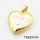 Brass Enamel Locket Pendants,Photo Frame Charms for Necklaces,Heart,Long-lasting plated,Gold,5x19x20mm,Hole:3x5mm,about 2.67g/pc,5 pcs/package,XFPC02464avja-G030