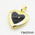 Brass Enamel Locket Pendants,Photo Frame Charms for Necklaces,Heart,Long-lasting plated,Gold,5x19x20mm,Hole:3x5mm,about 2.72g/pc,5 pcs/package,XFPC02470avja-G030