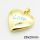 Brass Enamel Locket Pendants,Photo Frame Charms for Necklaces,Heart,Long-lasting plated,Gold,7x28x29mm,Hole:4x6mm,about 5.26g/pc,5 pcs/package,XFPC02475aaji-G030