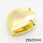 Brass Enamel Locket Pendants,Photo Frame Charms for Necklaces,Heart,Long-lasting plated,Gold,7x28x29mm,Hole:4x6mm,about 5.26g/pc,5 pcs/package,XFPC02476aaji-G030