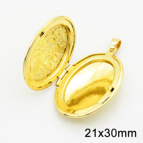 Brass Locket Pendants,Photo Frame Charms for Necklaces,Oval,Long-lasting plated,Gold,6x24x30mm,Hole:4x6mm,about 4.98g/pc,5 pcs/package,XFPC02502avja-G030
