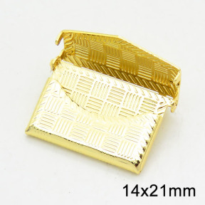 Brass Locket Pendants,Photo Frame Charms for Necklaces,Bag,Long-lasting plated,Gold,3.5x14x21mm,Hole:1.5mm,about 2.78g/pc,5 pcs/package,XFPC02518aaih-G030