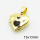 Brass Enamel Locket Pendants,Photo Frame Charms for Necklaces,Heart,Long-lasting plated,Gold,5x13x13mm,Hole:3x5mm,about 1.38g/pc,5 pcs/package,XFPC02526vaia-G030