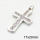 Brass Cubic Zirconia Pendants,Grade A,High quality handmade polishing,Cross,Long-lasting plated,Silver color,2x17x28mm,Hole:4mm,about 2.45g/pc,5 pcs/package,XFPC02576vbll-G030