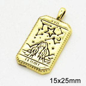Brass Enamel Pendants,Rectangle,Long-lasting plated,Gold,3x15x25mm,Hole:2x4mm,about 5.02g/pc,5 pcs/package,XFPC02617bblk-G030