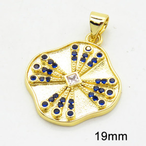 Brass Cubic Zirconia Pendants,Irregular,Cross,Long-lasting plated,Gold,19mm,Hole:3x5mm,about 2.27g/pc,5 pcs/package,XFPC02631aajl-G030