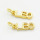 Brass Pendants,Strip,Leo,Long-lasting plated,Gold,4x10mm,Hole:4mm,about 0.41g/pc,5 pcs/package,XFPC02637aahi-G030
