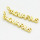 Brass Pendants,Strip,Aquarius,Long-lasting plated,Gold,4x24mm,Hole:4mm,about 0.80g/pc,5 pcs/package,XFPC02641aahi-G030