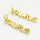 Brass Pendants,Strip,Taurus,Long-lasting plated,Gold,4x19mm,Hole:4mm,about 0.64g/pc,5 pcs/package,XFPC02651aahi-G030