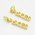 Brass Pendants,Strip,Pisces,Long-lasting plated,Gold,4x17mm,Hole:4mm,about 0.65g/pc,5 pcs/package,XFPC02655aahi-G030