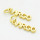 Brass Pendants,Strip,Virgo,Long-lasting plated,Gold,4x15mm,Hole:4mm,about 0.55g/pc,5 pcs/package,XFPC02657aahi-G030