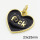 Brass Cubic Zirconia Enamel Pendants,Heart,Long-lasting plated,Gold,23x25mm,Hole:6mm,about 4.74g/pc,5 pcs/package,XFPC02726aakp-G030
