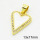 Brass Cubic Zirconia Enamel Pendants,Heart,Long-lasting plated,Gold,13x17mm,Hole:3x5mm,about 1.33g/pc,5 pcs/package,XFPC02735aaik-G030