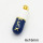 Brass Enamel Pendants,Pill,Long-lasting plated,Gold,6x16mm,Hole:3x5mm,about 2.80g/pc,5 pcs/package,XFPC02748aajl-G030
