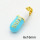 Brass Enamel Pendants,Pill,Long-lasting plated,Gold,6x16mm,Hole:3x5mm,about 2.80g/pc,5 pcs/package,XFPC02750aajl-G030