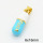 Brass Enamel Pendants,Pill,Long-lasting plated,Gold,6x16mm,Hole:3x5mm,about 2.80g/pc,5 pcs/package,XFPC02756aajl-G030
