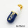 Brass Enamel Pendants,Pill,Long-lasting plated,Gold,6x16mm,Hole:3x5mm,about 2.80g/pc,5 pcs/package,XFPC02758aajl-G030