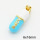 Brass Enamel Pendants,Pill,Long-lasting plated,Gold,6x16mm,Hole:3x5mm,about 2.80g/pc,5 pcs/package,XFPC02763aajl-G030