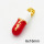 Brass Enamel Pendants,Pill,Long-lasting plated,Gold,6x16mm,Hole:3x5mm,about 2.80g/pc,5 pcs/package,XFPC02766aajl-G030