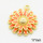 Brass Enamel Pendants,Daisy,Long-lasting plated,Gold,17mm,Hole:2mm,about 3.08g/pc,5 pcs/package,XFPC02780avja-G030