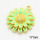 Brass Enamel Pendants,Daisy,Long-lasting plated,Gold,17mm,Hole:2mm,about 3.08g/pc,5 pcs/package,XFPC02783avja-G030