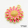 Brass Enamel Pendants,Daisy,Long-lasting plated,Gold,17mm,Hole:2mm,about 3.08g/pc,5 pcs/package,XFPC02788avja-G030