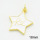 Brass Enamel Pendants,Star,Long-lasting plated,Gold,18mm,Hole:4mm,about 1.93g/pc,5 pcs/package,XFPC02793aahn-G030