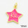 Brass Enamel Pendants,Star,Long-lasting plated,Gold,18mm,Hole:4mm,about 1.93g/pc,5 pcs/package,XFPC02794aahn-G030
