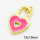 Brass Enamel Pendants,Heart Lock,Long-lasting plated,Gold,12x19mm,Hole:4mm,about 1.30g/pc,5 pcs/package,XFPC02802aahn-G030