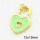Brass Enamel Pendants,Heart Lock,Long-lasting plated,Gold,12x19mm,Hole:4mm,about 1.30g/pc,5 pcs/package,XFPC02803aahn-G030