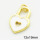 Brass Enamel Pendants,Heart Lock,Long-lasting plated,Gold,12x19mm,Hole:4mm,about 1.30g/pc,5 pcs/package,XFPC02806aahn-G030