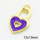 Brass Enamel Pendants,Heart Lock,Long-lasting plated,Gold,12x19mm,Hole:4mm,about 1.30g/pc,5 pcs/package,XFPC02807aahn-G030