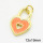 Brass Enamel Pendants,Heart Lock,Long-lasting plated,Gold,12x19mm,Hole:4mm,about 1.30g/pc,5 pcs/package,XFPC02808aahn-G030