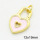 Brass Enamel Pendants,Heart Lock,Long-lasting plated,Gold,12x19mm,Hole:4mm,about 1.30g/pc,5 pcs/package,XFPC02809aahn-G030