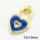 Brass Enamel Pendants,Heart Lock,Long-lasting plated,Gold,12x19mm,Hole:4mm,about 1.30g/pc,5 pcs/package,XFPC02810aahn-G030