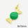 Brass Enamel Pendants,Candy,Long-lasting plated,Gold,8x15mm,Hole:4mm,about 1.16g/pc,5 pcs/package,XFPC02816aahn-G030