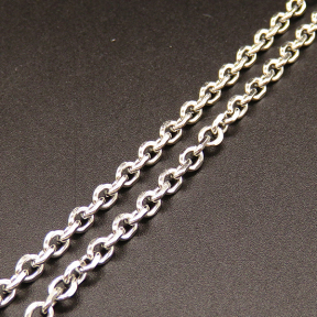 304 Stainless Steel Chains,1.0 Soldered Spool Cable Chains,Diamond Cut Chains,Oval,True Color,3.8mm,about 439g/package,20 m/package,XMC00246bnib-389