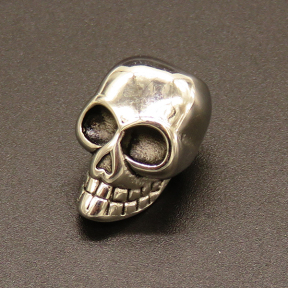 316 Stainless Steel Stainless Steel Beads,Skull,True color,20x14mm,Hole:6.5mm,about 8.98g/pc,10 pcs/package,XFB00420avja-611