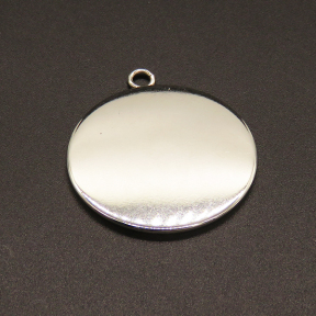 304 Stainless Steel Pendants,Flat Round,True color,32mm,Hole:3mm,about 2.3g/pc,100 pcs/package,XFCS00011aaha-611