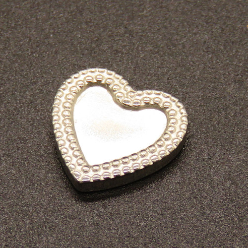 304 Stainless Steel Cabochon Settings,Heart,True color,12x12mm,about 1.4g/pc,50 pcs/package,XFCS00044vabpb-611