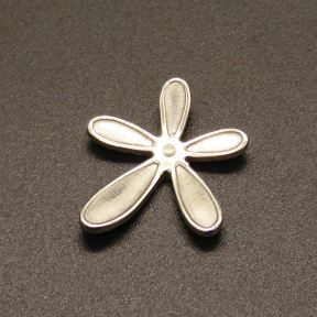 304 Stainless Steel Cabochon Settings,Flower,True color,20x17mm,about 1.3g/pc,50 pcs/package,XFCS00046aaha-611