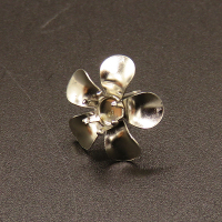 304 Stainless Steel Stud Earring Findings,Flower,True color,15mm,about 0.48g/pc,100 pcs/package,XFE00201vabkb-611
